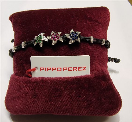Bracciale Sangiorgi Preziosi Donna PIPPO PEREZ 3 ELEMENTI STELLE in Oro bianco B167MIX3 - B167MIX3